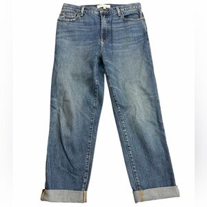 Current/Elliott Women’s Jeans Size 27 Medium Wash Straight Cuffed Denim